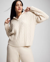 Cable Knit Plush Hoodie