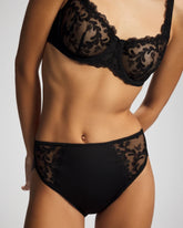 High-Leg Panty with Sensuous Embroidery