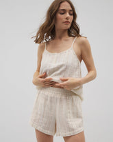 Cotton Gauze Pajama Shorts