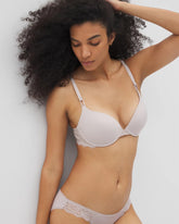 Push-Up Plunge Bra with Lace