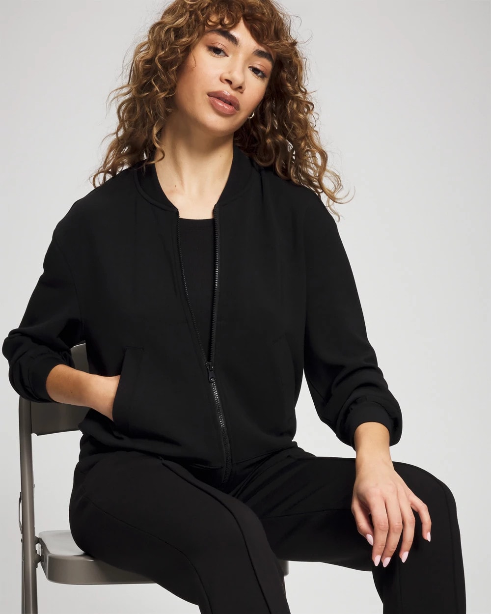 Modern Modal Bomber Jacket