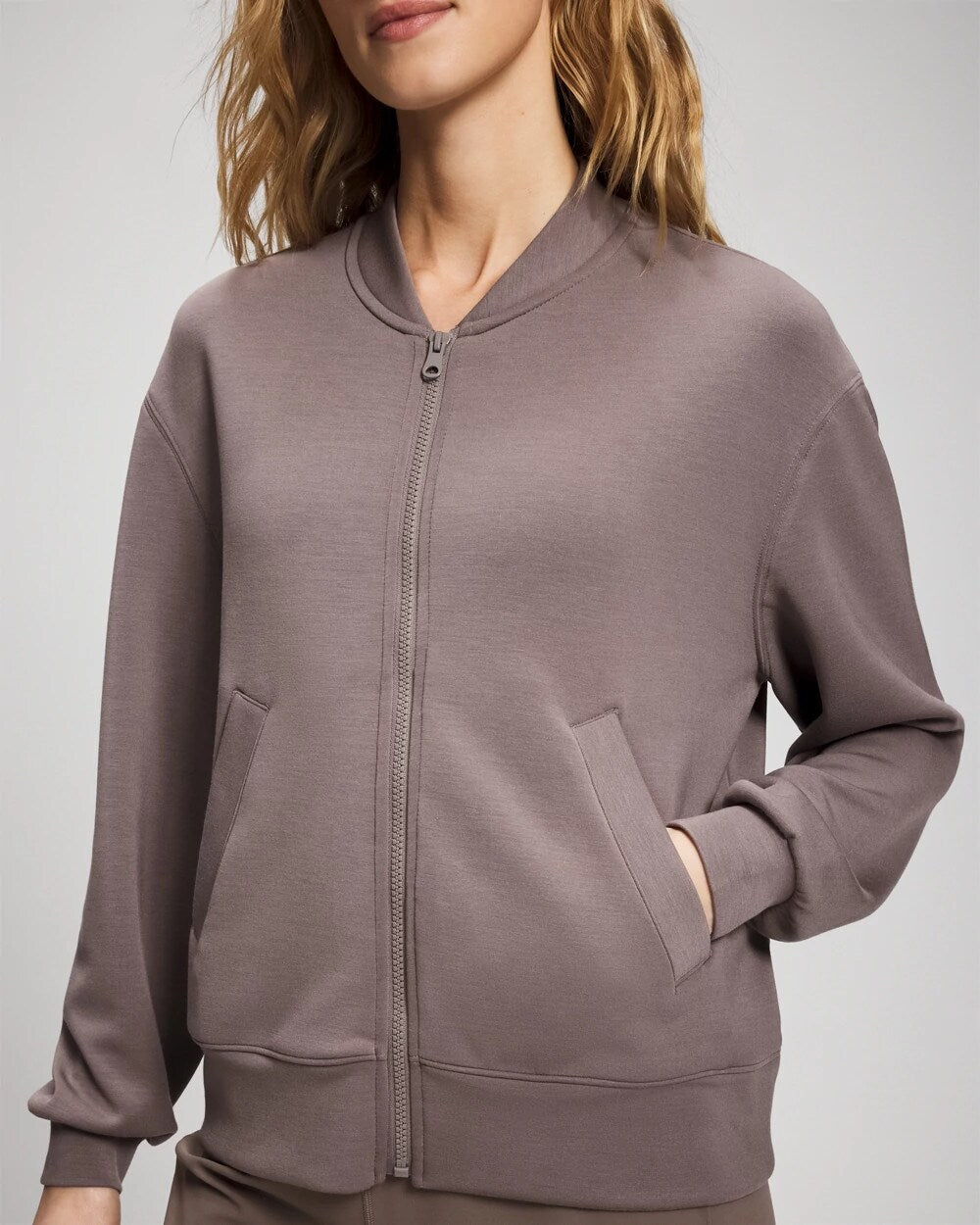 Modern Modal Bomber Jacket