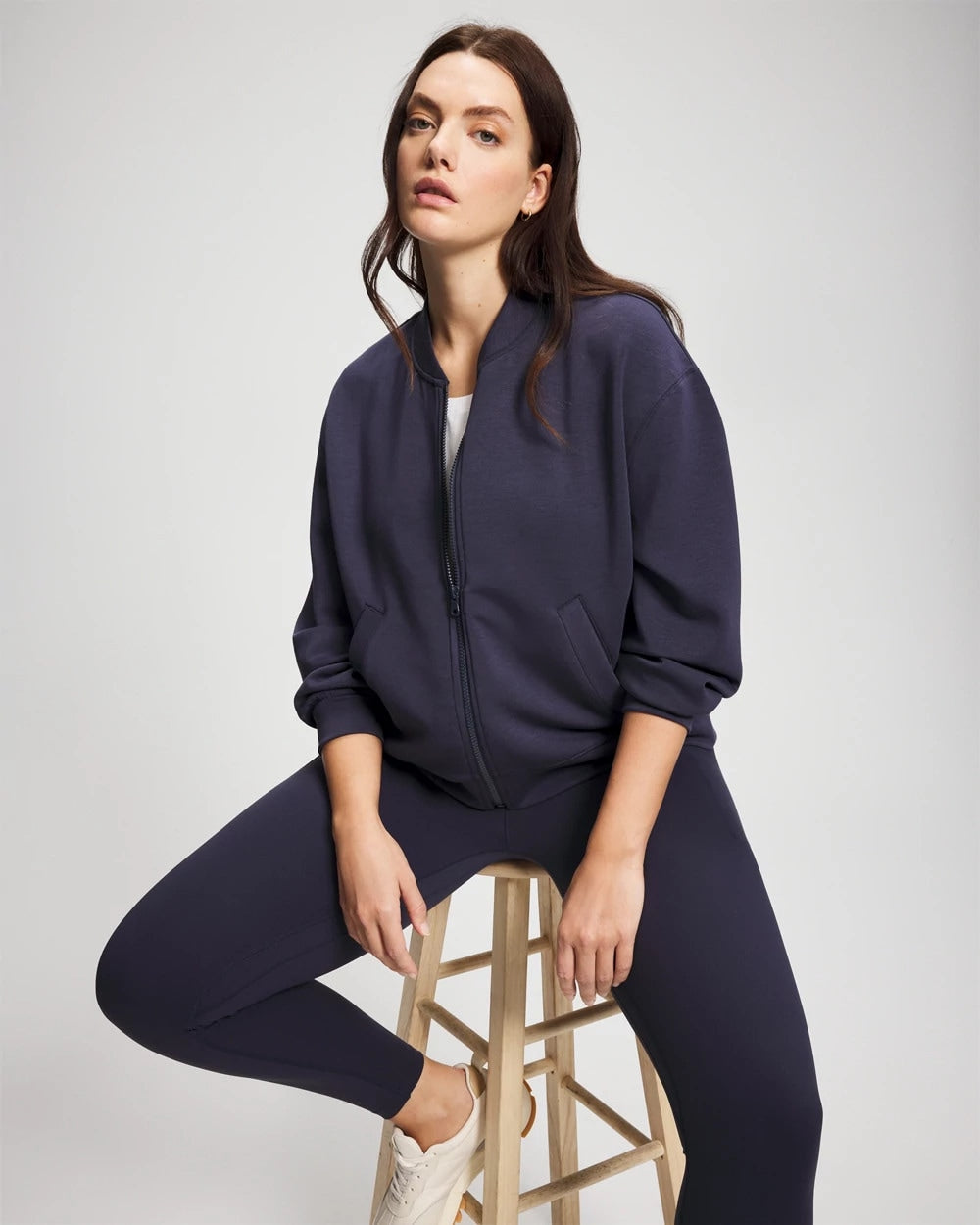 Modern Modal Bomber Jacket