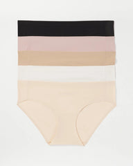 Soft Stretch Hipster Panty 5 Pack