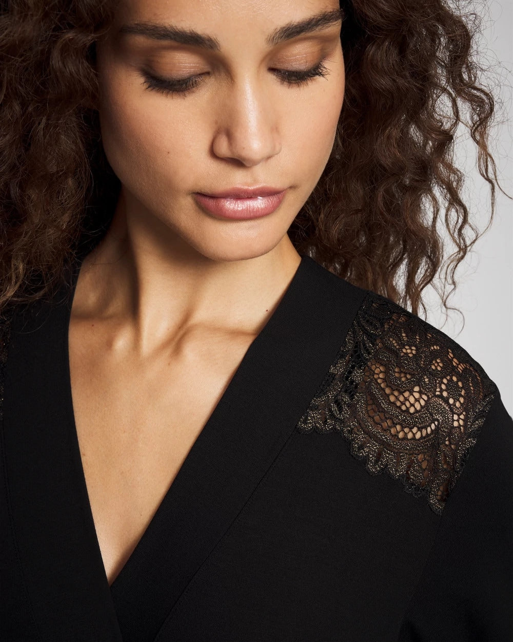 Long Robe with Lace